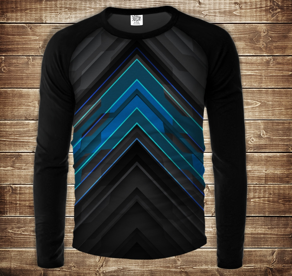 Лонгслив-реглан с 3D принтом: Future loft 5. Дорослі і Дитячі розміри ВСІ Розміри, фото 1