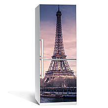 Наклейка на холодильник "река в Парижі" 650х2000мм різні кольори вінілова 3Д-наклейка декор на кухню.Топ!