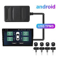 TPMS Android — датчик тиску в шинах 433MHz зовнішні з виведенням на монітор/телефон/GPS Android