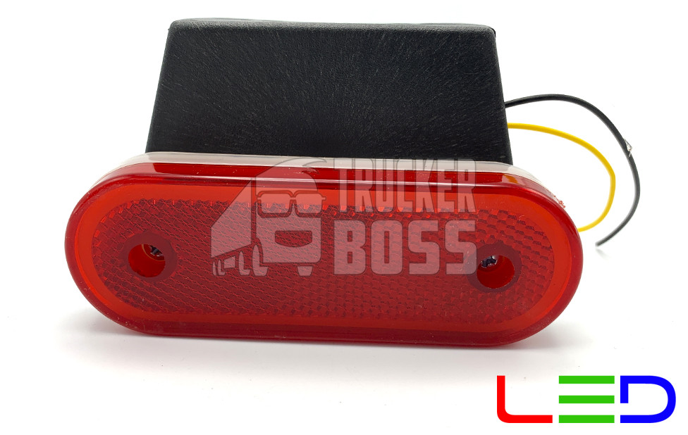 Габаритний ліхтар Червоний 24v з кронштейном NOKTA 20LED