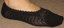 Шкарпетки жіночі невидимі ажурні Bross чорні
