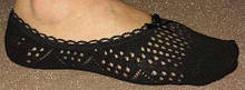 Шкарпетки жіночі невидимі ажурні Bross чорні
