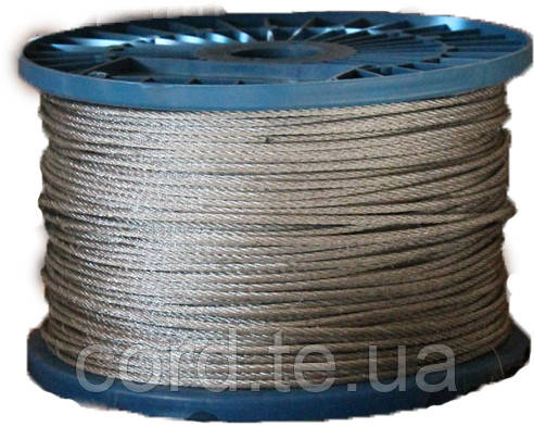 Трос сталевий оцинкований Ø 4,0 мм