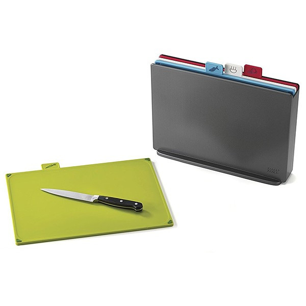 Набір з 4-х обробних дощок у кейсі "Index" 30.5х23.3х8.3см з пластику Joseph Joseph, фото 1