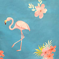Подушка для беременных Синяя фламинго подкова обнимашка