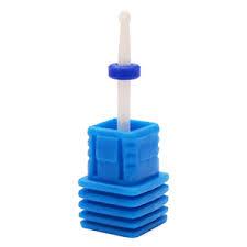 Фреза керамічна Nail Drill "Кулька" білий (синя насічка)