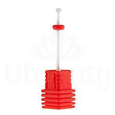 Фреза керамічнаNail Drill "Кулька" білий (червона насічка), фото 1