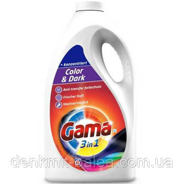 Гель Гама для прання чорної та кольорової білизни Vizir Gama Color & Dark 4,15 л (83стирки)