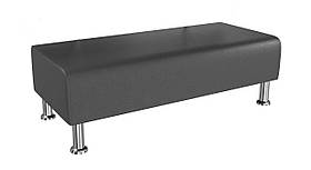 Банкетка BNB Solo1200x500x380 чорна. Флай 2230. Кушетка . Для школи, лікарні, адміністратора, очікування