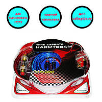 Набір дротів для під'єднання підсилювача/сабвуфера HT-668 (6GA) 800W повний комплект дротів