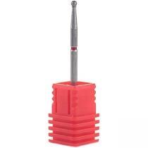 Фреза алмазна Nail Drill "Кулька" 001 018R діаметр 1,8 мм червона