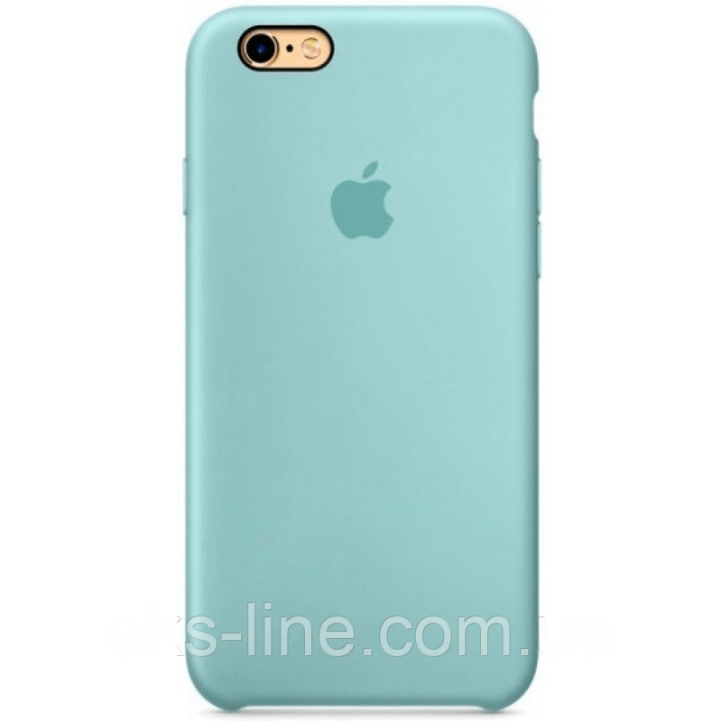 Чохол для iPhone 6/6s Silicone Case бампер (Sea blue)