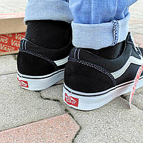 Vans Old Skool black white кеди низькі чоловічі чорні чорні чорно-білі ванс венс кеди демі демісезон, фото 6