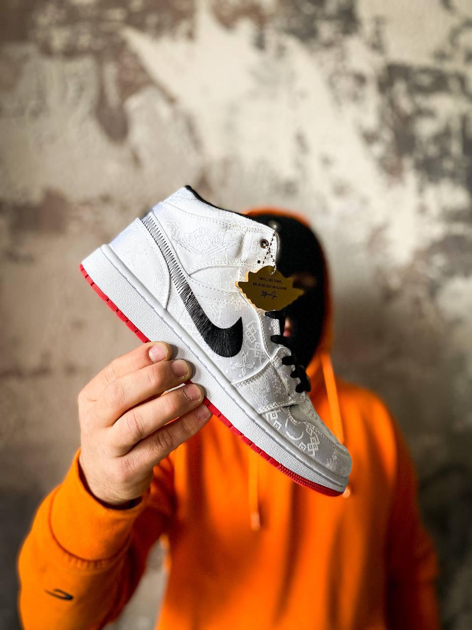 Кросівки чоловічі Nike Jordan 1 Grey сірі повсякденні демісезонні