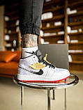 Кросівки чоловічі Nike Jordan 1 білі повсякденні демісезонні, фото 3