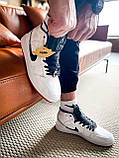 Кросівки чоловічі Nike Jordan 1 білі повсякденні демісезонні, фото 8