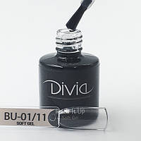 Divia Укрепляющий и моделирующий гель Build It Up Gel (BU01 - Soft Gel, прозрачный), 8 мл