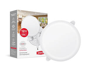 Світильник світлодіодний MAXUS SP Adjustable 12W 4100K Circle, 1-MSP-1241-CA