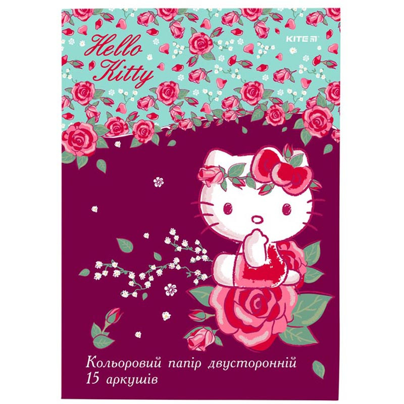 Папір кольоровий двосторонній Hello Kitty HK19-250