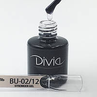 Гель для наращивания ногтей Divia укрепляющий гель Build It Up Gel BU02 - Stronger Gel, прозрачный 8 мл