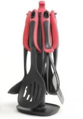 Набір кухонного приладдя Grandberg Kitchen Tools 7 предметів червоний, фото 1