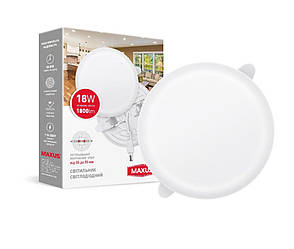 Світильник світлодіодний MAXUS SP Adjustable 18W 4100K Circle, 1-MSP-1841-CA