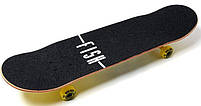 Скейт дерев'яний канадський клен для трюків Fish Skateboard з малюнком Ворон Скейтборд - 201349, фото 5