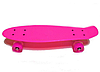 Пенні Борд - скейт Penny Board 23 рожевий з світяться PU колесами до 80 кг | пенниборд дитячий скейтборд, фото 3