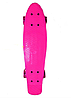 Пенні Борд - скейт Penny Board 23 рожевий з світяться PU колесами до 80 кг | пенниборд дитячий скейтборд, фото 4