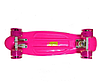 Пенні Борд - скейт Penny Board 23 рожевий з світяться PU колесами до 80 кг | пенниборд дитячий скейтборд, фото 6