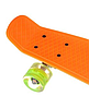 Пенні Борд - скейт Penny Board 23 помаранчевий зі світними PU колесами до 80 кг | пенниборд дитячий скейтборд, фото 8