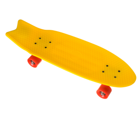Пенні Борд - скейт Penny Board YB-28 жовтий з світяться PU колесами | пенниборд дитячий скейтборд
