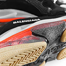 Жіночі кросівки Balenciaga Triple S Clear Sole Black Red Beige ALL03374, фото 6