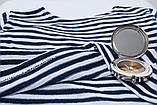 Тільник моряка Розмір 42 Темно-синя смужка 100% бавовна Одеські тільняшки, фото 4