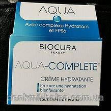 Зволожувальний крем Біокура для сухої шкіри обличчя Biocura Aqua Complete Creme 50 мл.