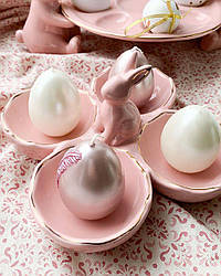 Блюдо для 4-х яєць керамічне BonaDi 972-835 рожеве
