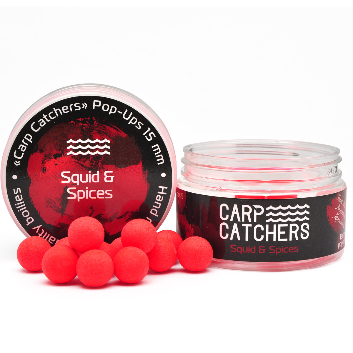 Бойли pop-up Carp Catchers - Squid&Spices - Ø15мм
