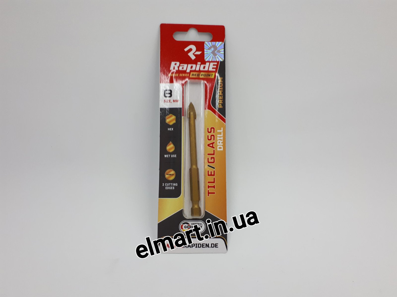 Свердло преміальне 6 мм Rapide Red Point по плитці та склу