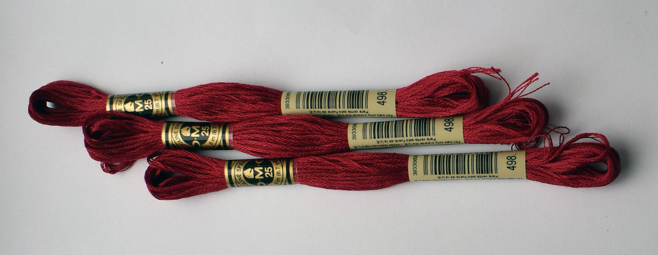 Муліне DMC ДМС колір 498 різдвяний червоний, темний, арт.117, фото 1