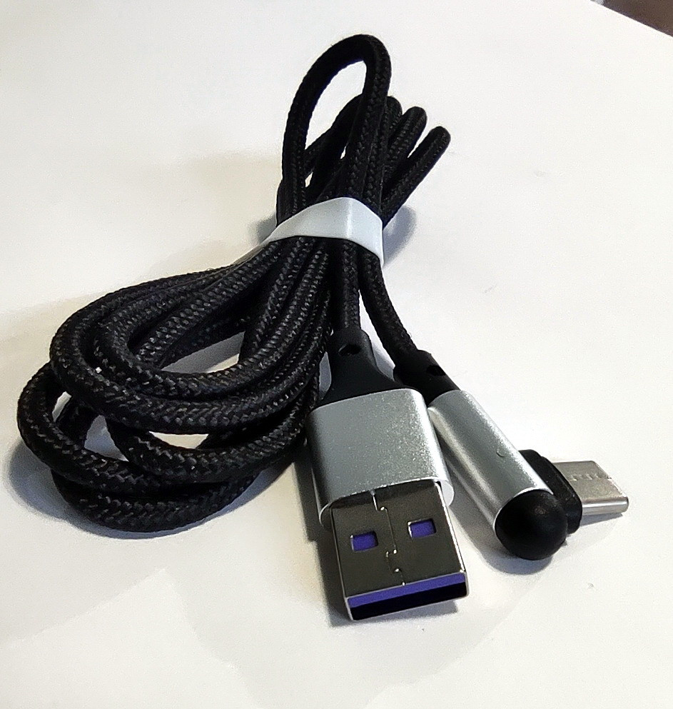 Кабель USB Type C під кутом 90 градусів