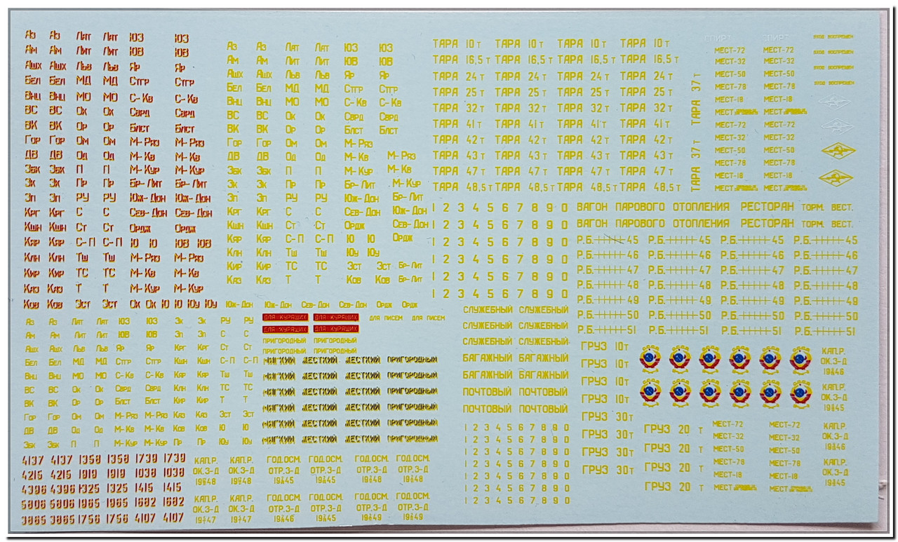Декалі для пасажирських вагонів III епохи, фото 1