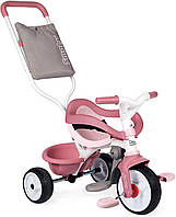 Детский металлический велосипед 3 в 1 Би Муви. Комфорт, розовый Smoby 740415