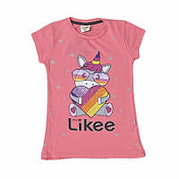 Стильная детская футболка для девочки "Likee" / 134