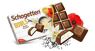 Шоколад молочний Schogetten Шогеттен Bowls мак і ваніль 100 г Німеччина