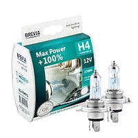 Автолампи Brevia Power Ultra+100% H4 12V 60/55W P43t (12040MPS) упаковка 2шт