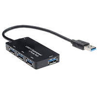 USB3.0 Hub 4 Ports внешний высокоскоростной компактный хаб концентратор на 4 порта