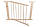 Багатоваріантний 6-панельний дерев'яний бар'єр / манеж Malatec 5,4 м Польща, фото 4