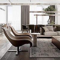 Крісло обертове B&B Italia Mart