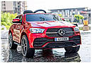Дитячий електромобіль Джип M 4563 EBLRS-3, Mercedes-Benz, колеса EVA, шкіряне сидіння, червоний лак, фото 5