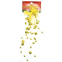 Новогоднее украшение - подвеска гроздь, 20 см, золотистый, пластик (001279-2)